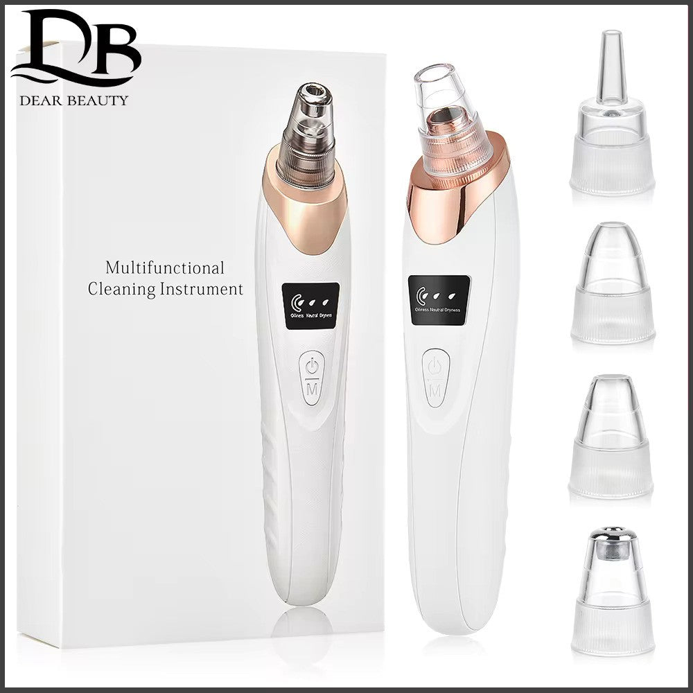 Blackhead Remover Diamond Dermabrasion Nose Vacuum Pore Cleanser Acne Pimple Suction Extractor USB Rechargeable Skin Care Tool