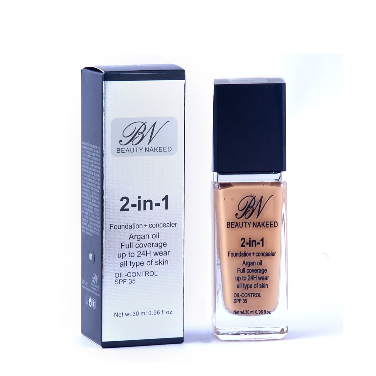 Beauty Naked 2in1 Foundation+Concealer