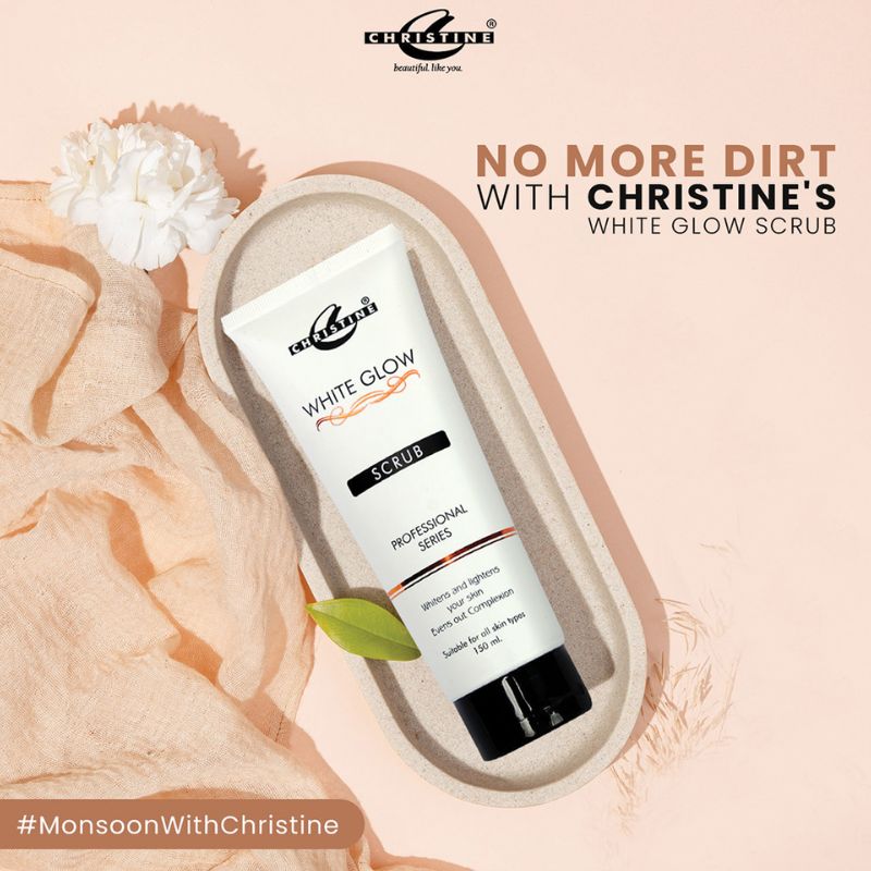 Christine White Glow Scrub Tube 150ml