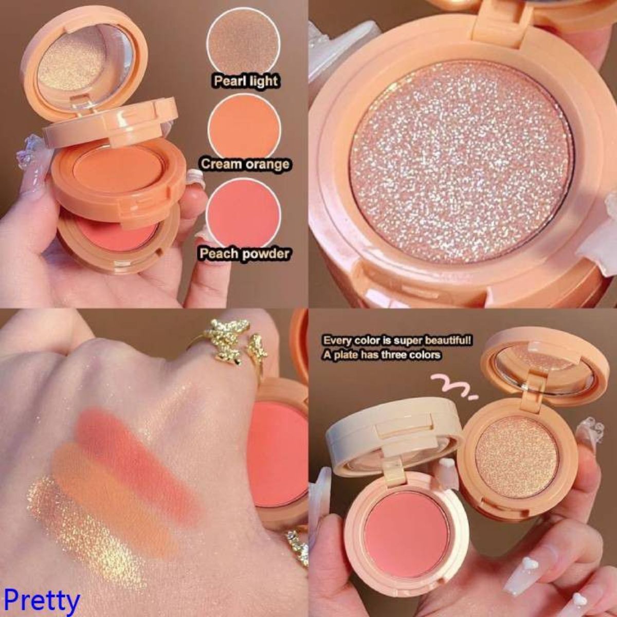 3 In 1 Highlighter & Blusher ( Hudamoji )