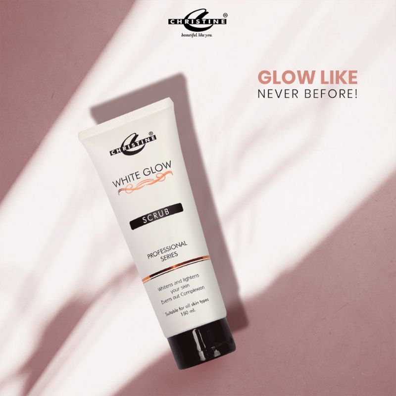 Christine White Glow Scrub Tube 150ml