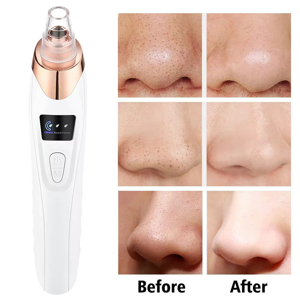 Blackhead Remover Diamond Dermabrasion Nose Vacuum Pore Cleanser Acne Pimple Suction Extractor USB Rechargeable Skin Care Tool