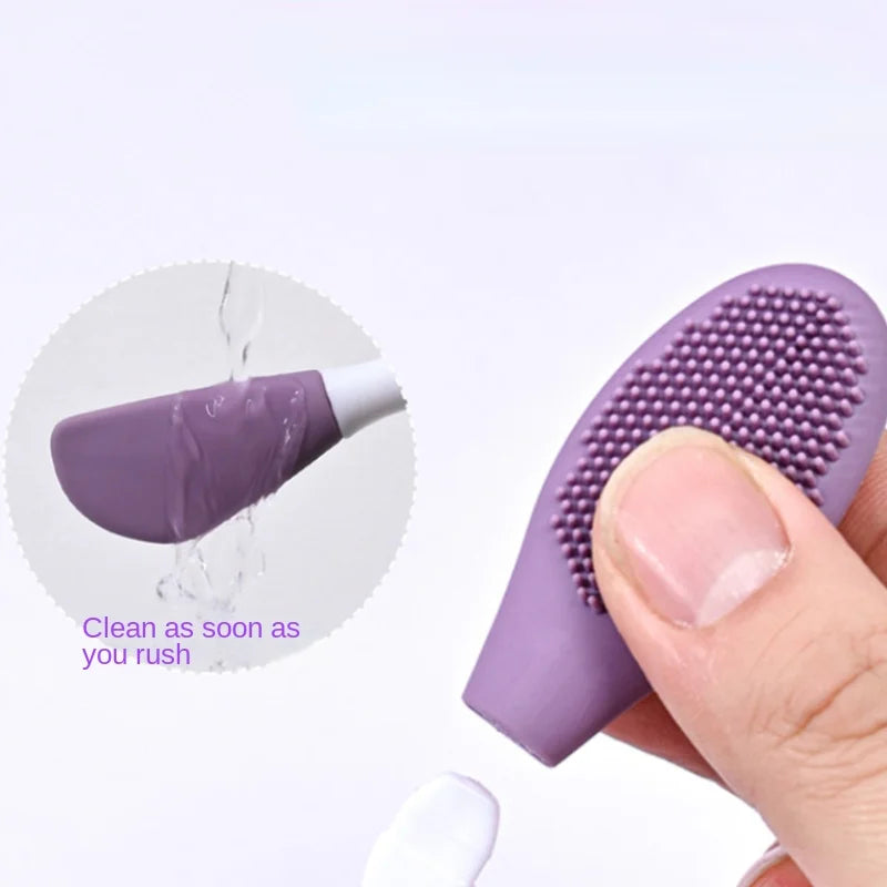 Double Head Silicone Facial Mask Brush Facial Massage Cleaning Brushs DIY Mud Film Scraper Facial Care Tool Dropshiping